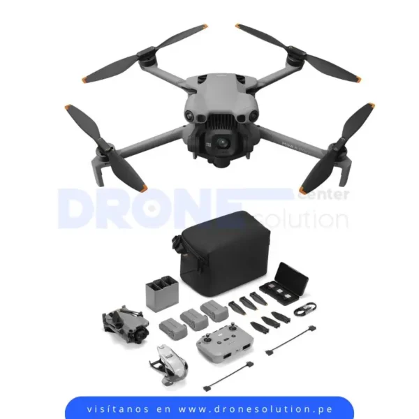 drone dji mini 5 pro completo con sus accesorios y control simple
