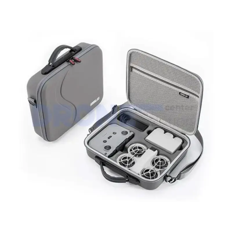 Estuche para dji neo fly more combo y dobre vista de la maleta