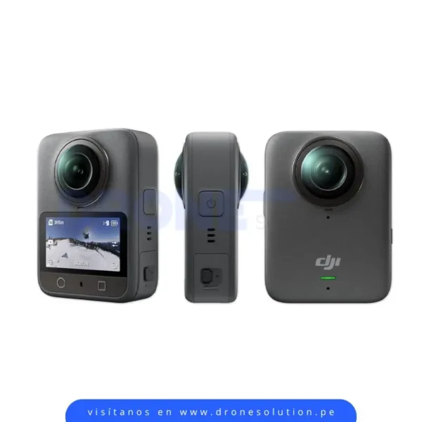 DJI Osmo 360 combo vista frontal, lateral y trasera