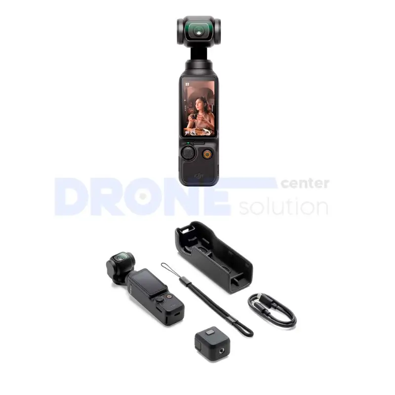 dji osmo pocket 3 con sus accesorios basicos